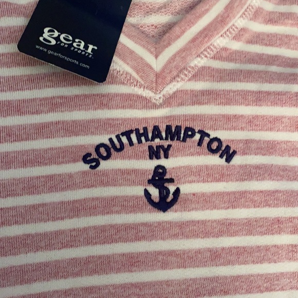 Gear for Sports THE HAMPTONS nautical stripe hoodie embroidered anchor NWT - Picture 2 of 10